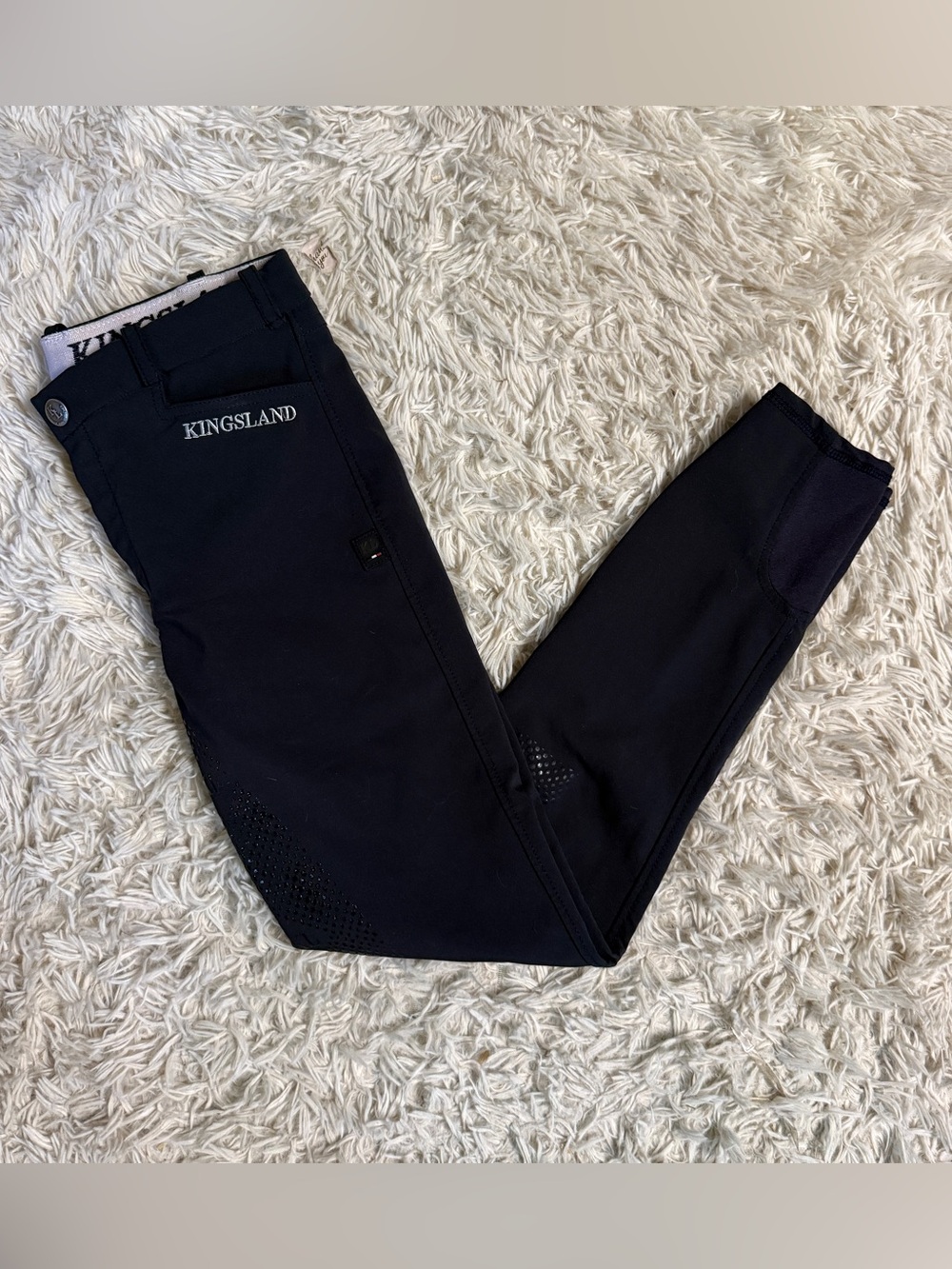 Child’s Size 158/164 (XL) Black Kingsland Full Seat Horseback Riding Breeches